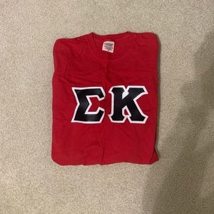 Sigma kappa red comfort colors long sleeve
